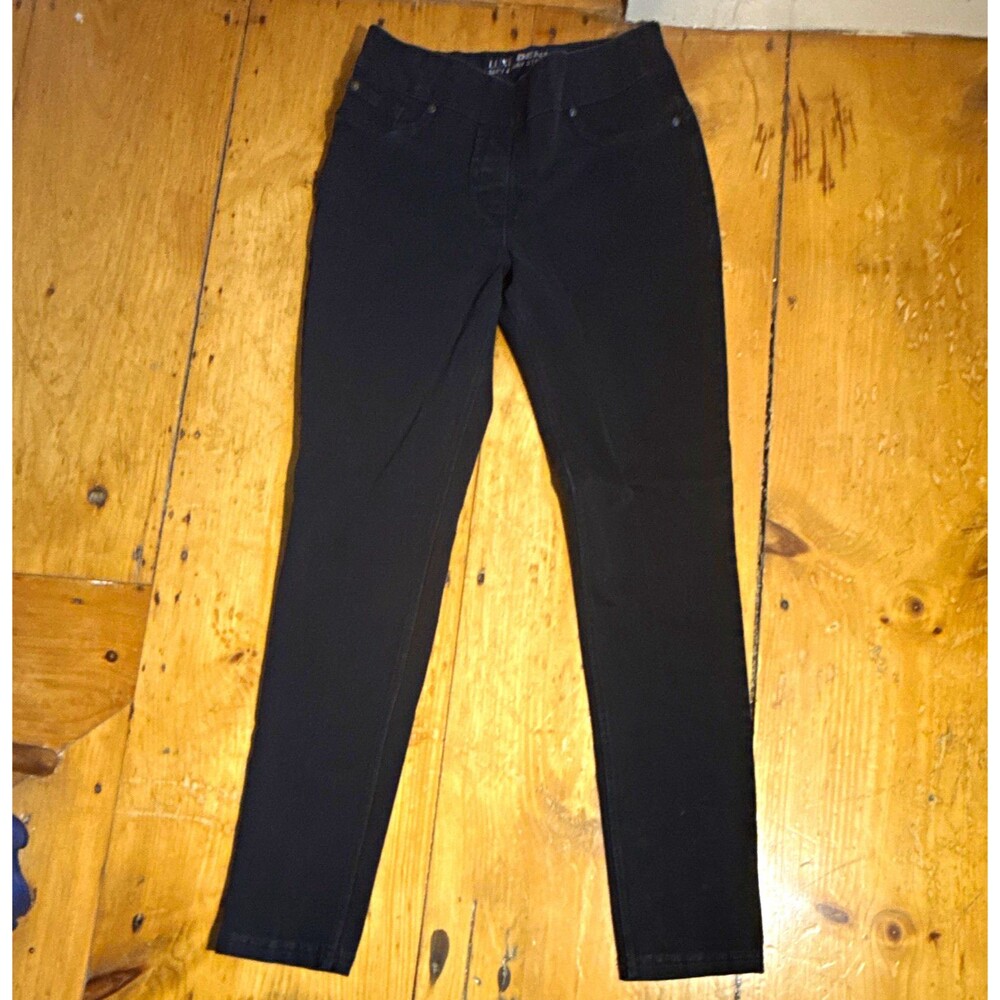 Nygard Luxe Denim 360° 4-Way Stretch Skinny Jeans Black Womens Size M